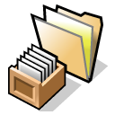 BeOS Folder Queries Icon 128x128 png