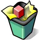 BeOS Trash Full Icon 128x128 png