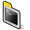BeOS Apple Terminal Icon 128x128 png