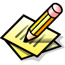 BeOS Write Icon 128x128 png