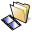 BeOS Folder Video Icon 32x32 png