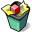 BeOS Trash Full Icon 32x32 png