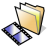 BeOS Folder Video Icon 48x48 png