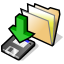 BeOS Folder Downloads Icon 64x64 png