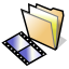 BeOS Folder Video Icon 64x64 png