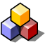 BeOS Blocks Icon 64x64 png