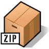 BeOS Zip Archive Icon 96x96 png
