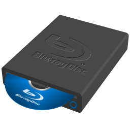 Blu-ray Player Disc No Shadow Icon 256x256 png