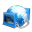 Blue Internet Icon 32x32 png