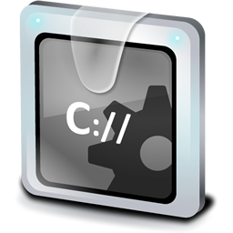 File MS-DOS Application Icon - Bluegray Icons - SoftIcons.com