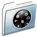 Dashboard Folder Graphite Stripe Icon 128x128 png