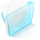 Dossier Blue Papier Icon
