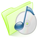 Dossier Green Musique Icon 128x128 png