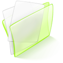 Dossier Green Papier Icon 128x128 png