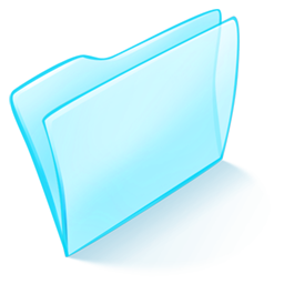 Dossier Blue Normal Icon 256x256 png