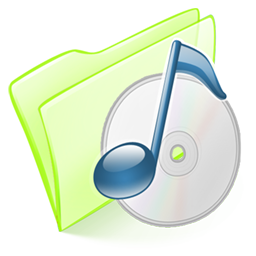 Dossier Green Musique Icon 256x256 png
