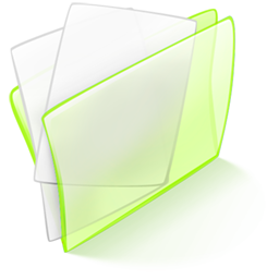 Dossier Green Papier Icon 256x256 png