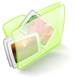 Dossier Green Pictures Icon 256x256 png