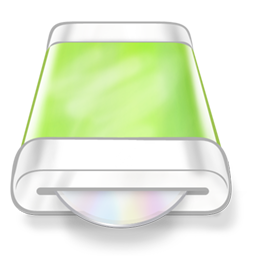 Drive Green Disk Icon 256x256 png
