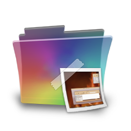 Folder Rainbow Picture Icon - Colorabo Icons - SoftIcons.com