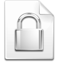 Filesystems File Locked Icon 128x128 png