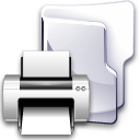 Filesystems Folder Print Icon 128x128 png
