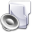 Filesystems Folder Sound Icon 48x48 png