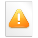 Filesystems File Alert Icon