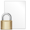 Filesystems File Locked Icon 128x128 png