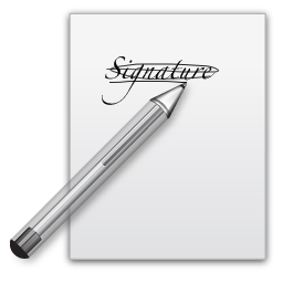 Actions Signature Icon 256x256 png