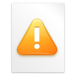 Filesystems File Alert Icon 256x256 png