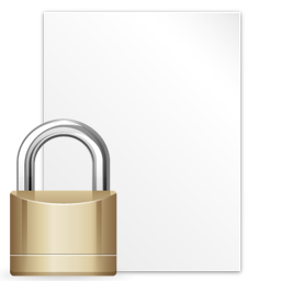 Filesystems File Locked Icon 256x256 png