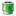 Recycle Bin Green Icon 16x16 png