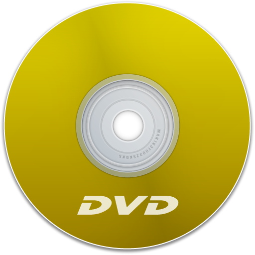 Yellow dvd icon - Free yellow dvd icons