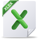 XLSX Mac Icon 128x128 png
