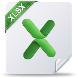 XLSX Mac Icon 256x256 png