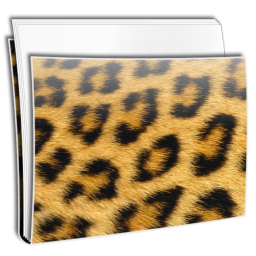 Folder Files Leopard Icon 256x256 png