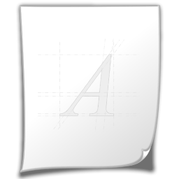 Font File Icon 256x256 png