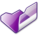 Filesystems Folder Violet Open Icon