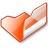 Filesystems Folder Orange Open Icon 48x48 png