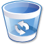 Filesystems Trash Can Empty Icon 64x64 png