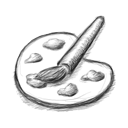 Paint Grey Icon 128x128 png