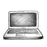Notebook Grey Icon 160x160 png