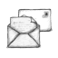 Messages Grey Icon 64x64 png