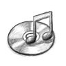 Music Grey Icon 96x96 png