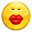 Emotes Face Kiss Icon 32x32 png