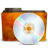 Places Orange Folder CD Icon 48x48 png