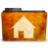 Places Orange User Home Icon 48x48 png