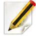 Actions Document Edit Icon 72x72 png