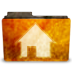 Places Orange User Home Icon 72x72 png